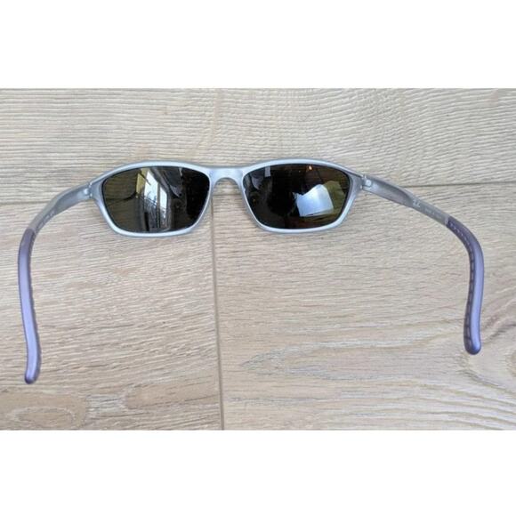 Ray-Ban RB2046 Cutters Sunglasses Silver Blue Mirror Wrap Rx Lenses w/ Case Y2K - Picture 5 of 9